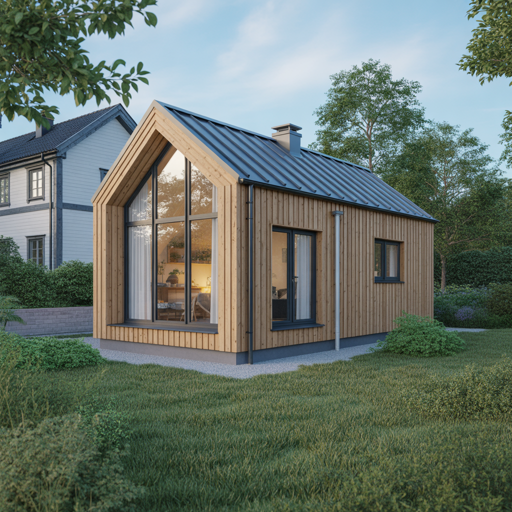 4.Bygg ett attefallshus for att skapa ett gastrum eller kontor pa tomten