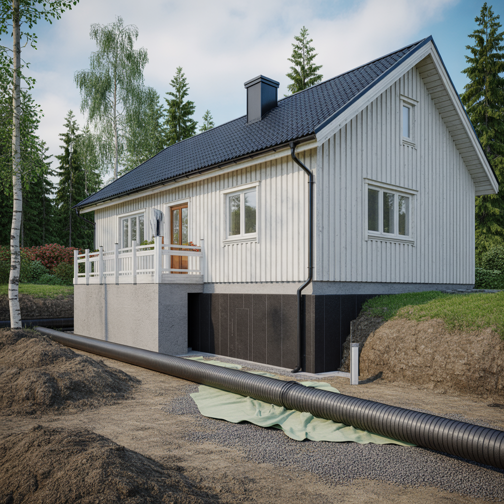 dranering runt kallarvaggar kostnad metodval och tidsplan