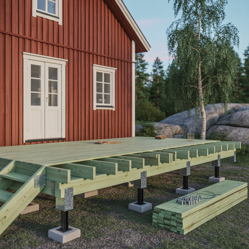 valja barlina till altan dimensioner infastning och kostnad